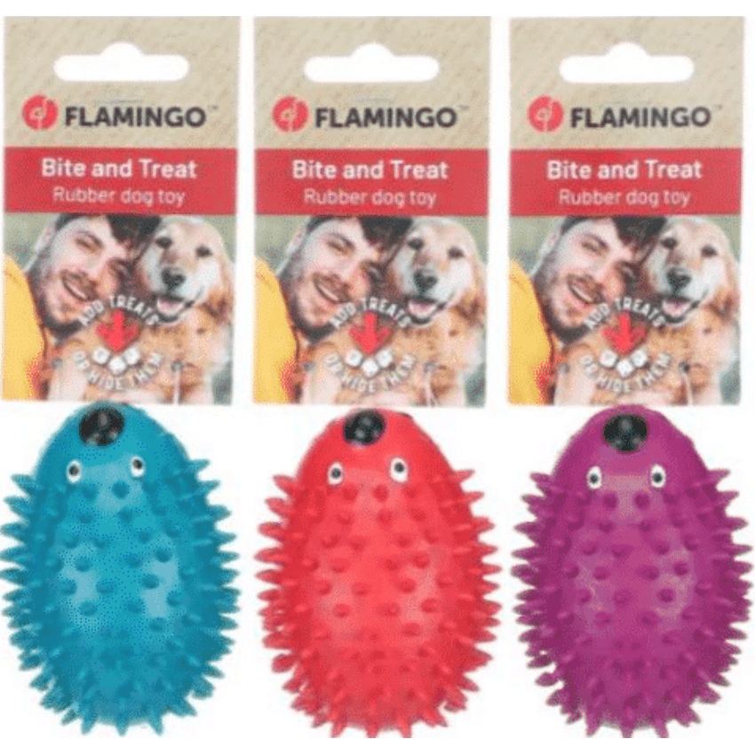 Flamingo Hedgehog Stako Treat Dispenser L 8.1x10.7x7.3cm