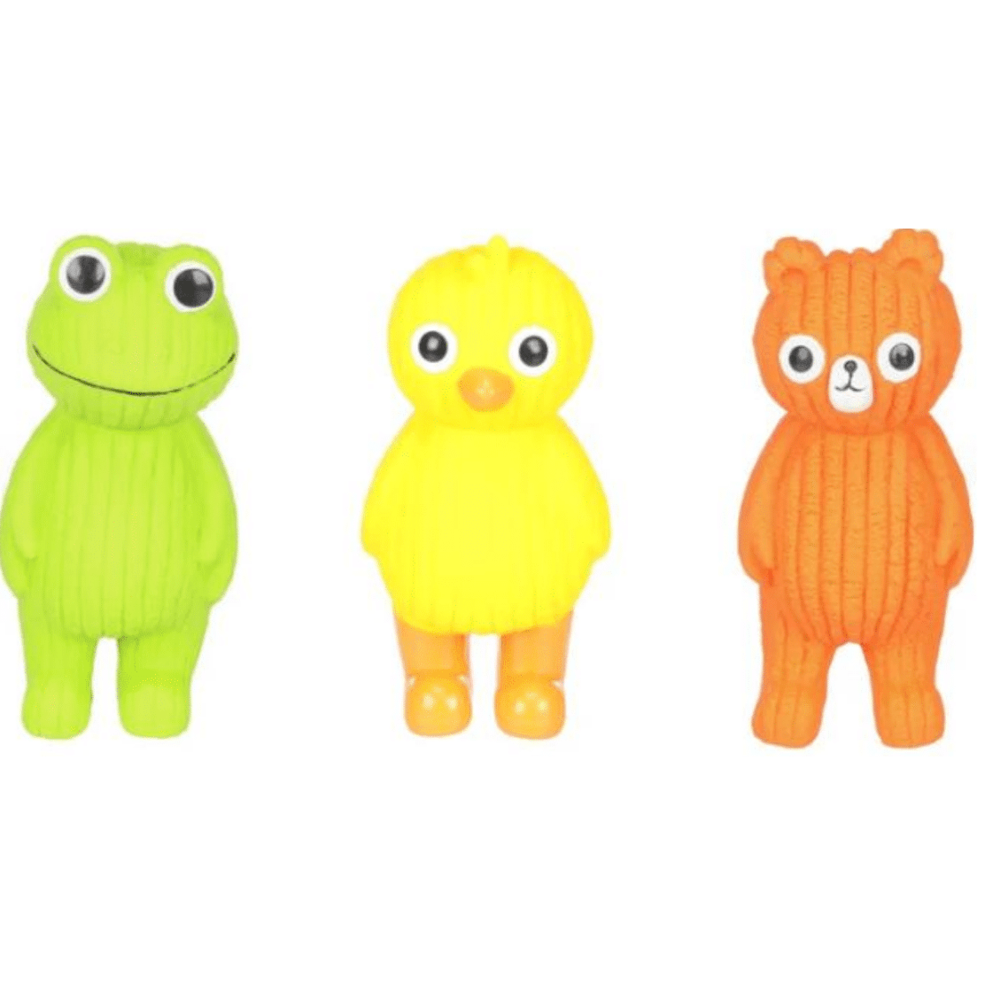 Flamingo Dog Toy Latex Frog, Duck & Bear Assorted