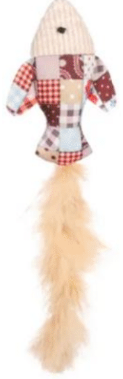 Flamingo Vinta Fish with Feather 40.5cm