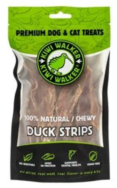 Kiwi Walker Air Dried Duck Strips 100gr