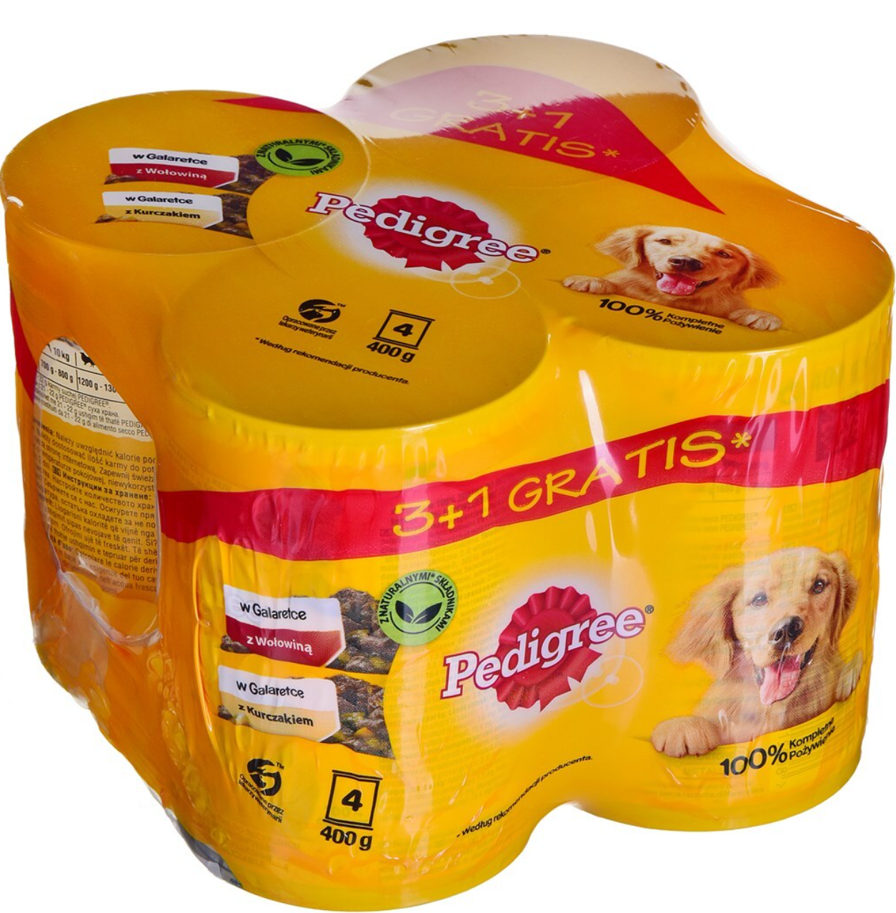 Pedigree Beef & Chicken 4x400gr
