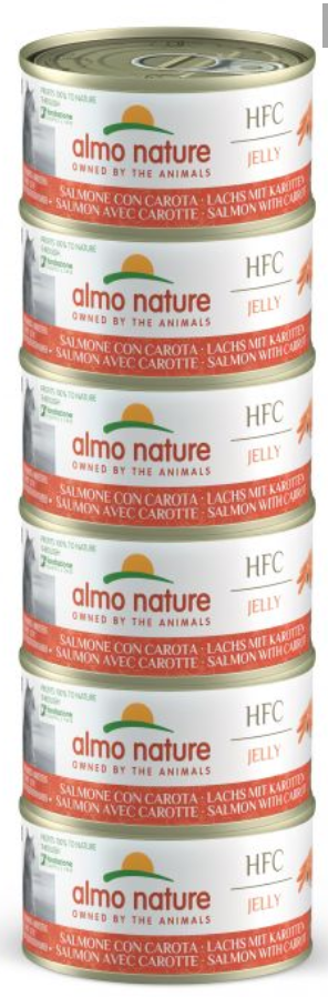 Almo Nature Salmon with Carrots 6x70gr