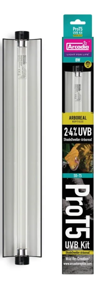 Arcadia T5-8w 2.4% UVB MAX KIT Shadedweller