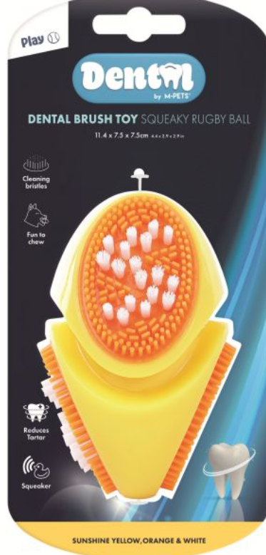 M-Pets Dental Brush Squeaky Ruby