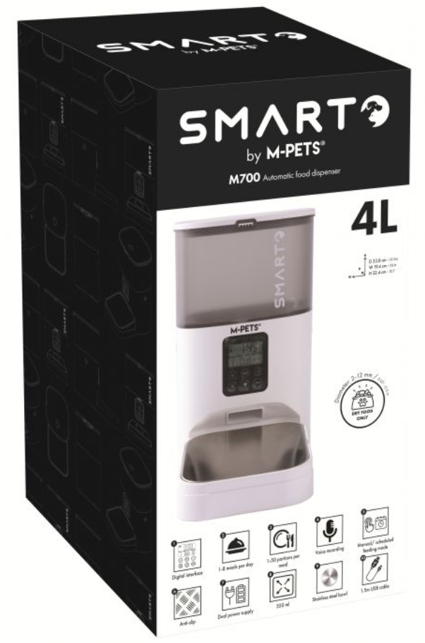 M-Pets Smarto M800 6L Auto Feeder