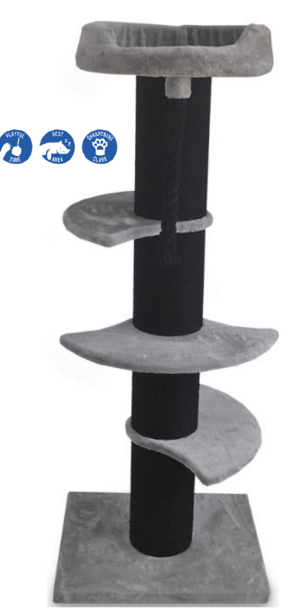 Scratching Post Gustav Grey/Black 60x50x154cm
