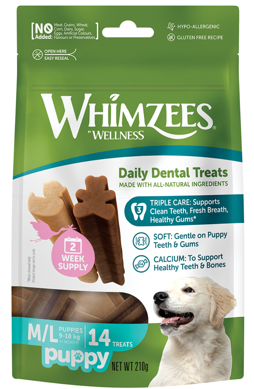 Whimzees Puppy Value Pack M/L 14pcs