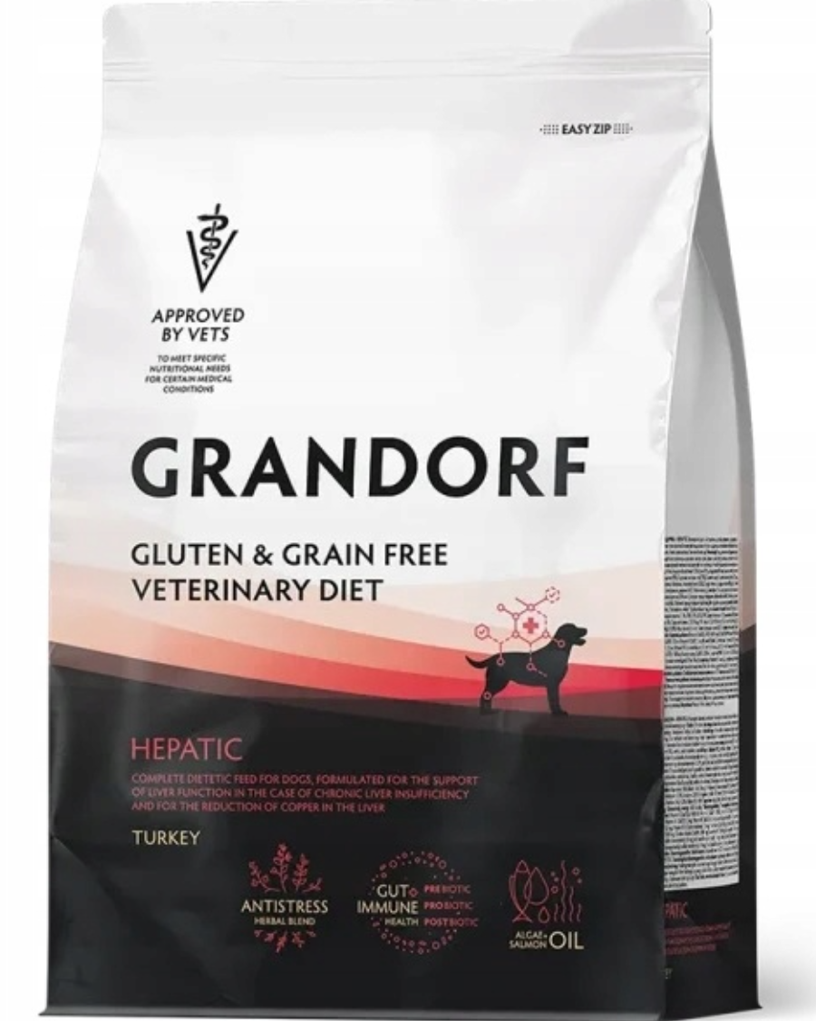Grandorf Vet Dog Hepatic Turkey 1kg