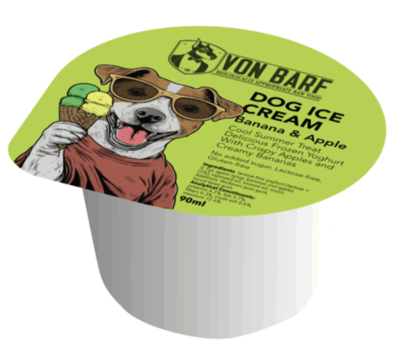 Von Barf Apple & Banana Ice Cream 90ml