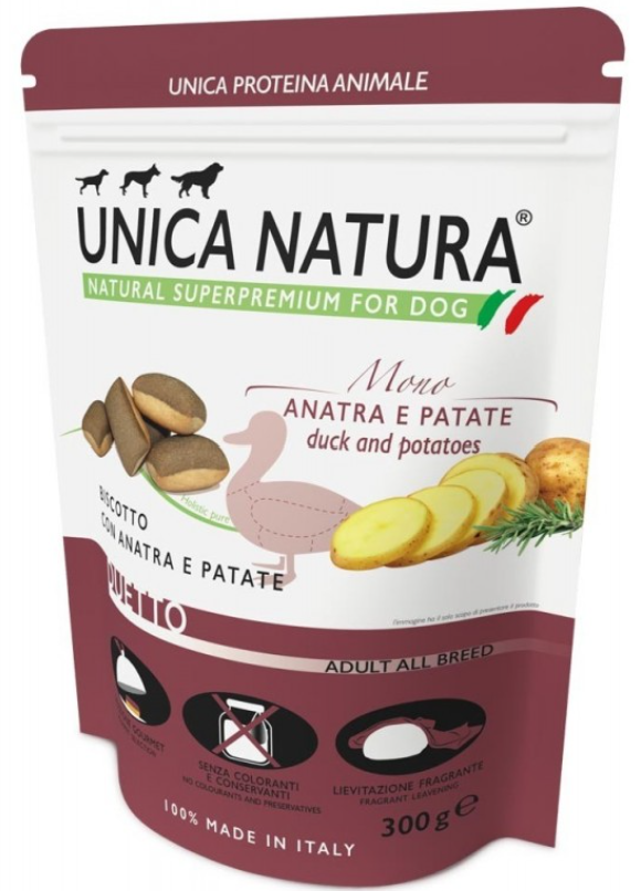 Unica Natura Mono Duck & Potatoes Biscuits 300gr