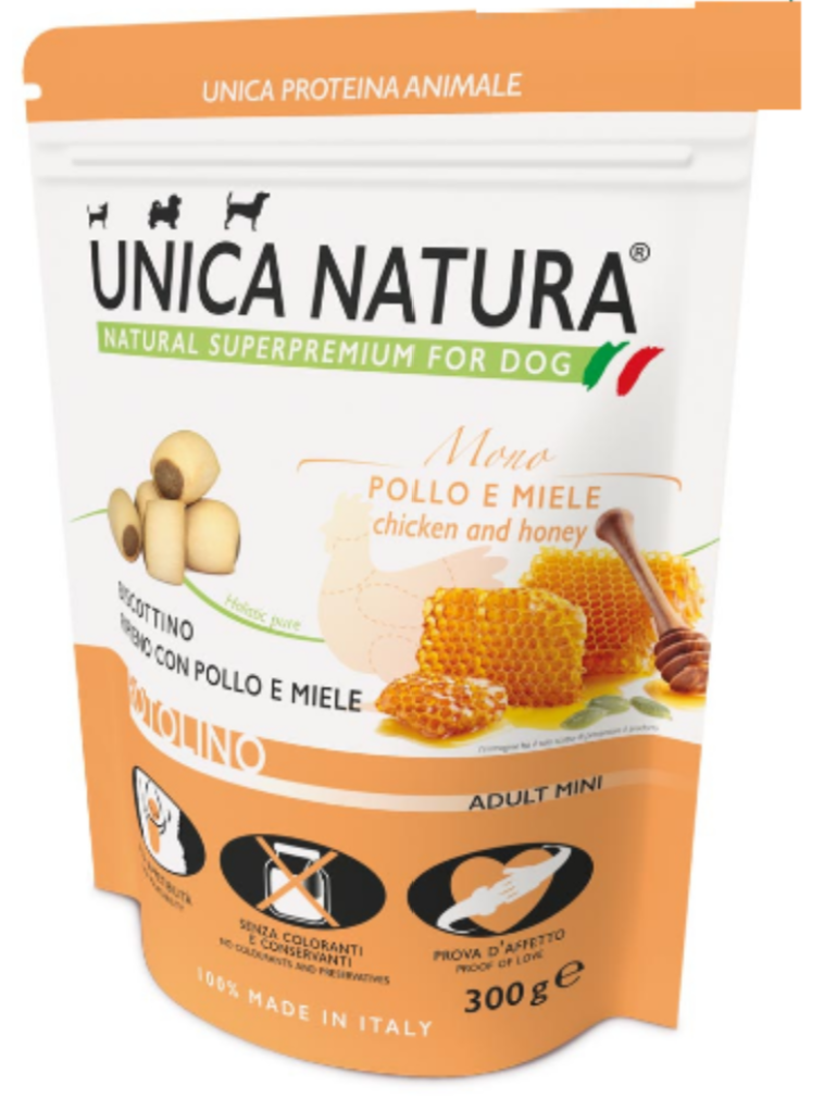 Unica Natura Chicken and Honey Biscuit 300gr