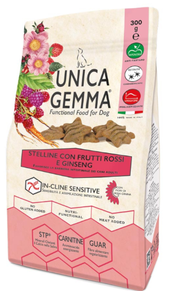 Unica Gemma Cookies with Red Fruits & Ginseng 300gr