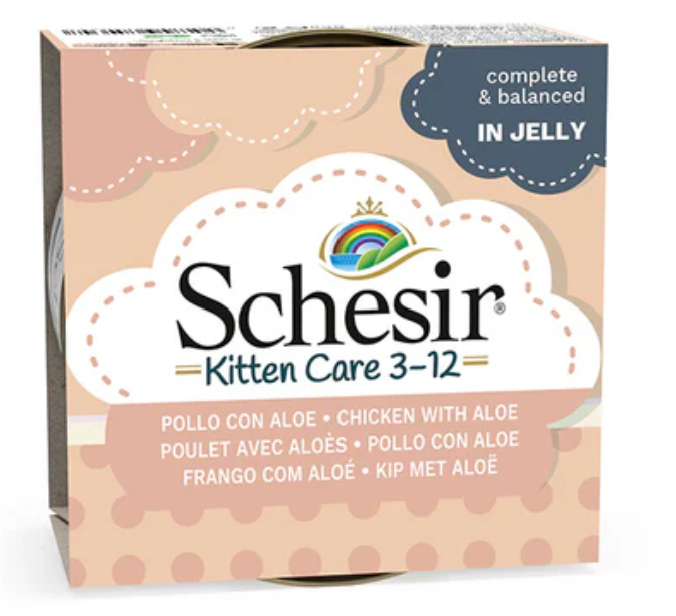 Schesir Kitten Chicken with Aloe in Jelly 85gr