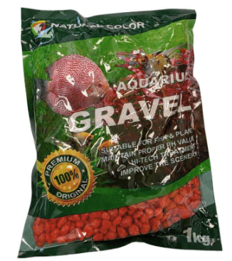 Red Aquarium Gravel 5 - 8mm - 1KG
