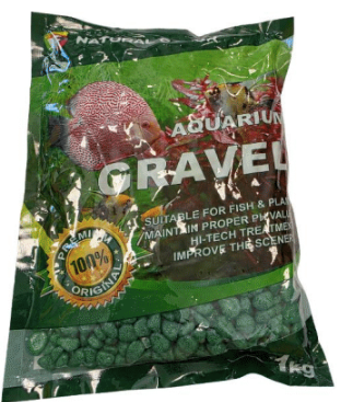 Green Aquarium Gravel 5 - 8mm - 1kg