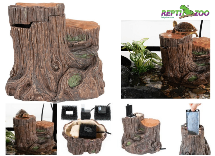 REPTIZOO Turtle Filter Tree