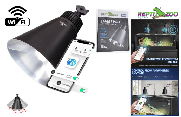 REPTIZOO Smart WiFi Deep Lamp 150w