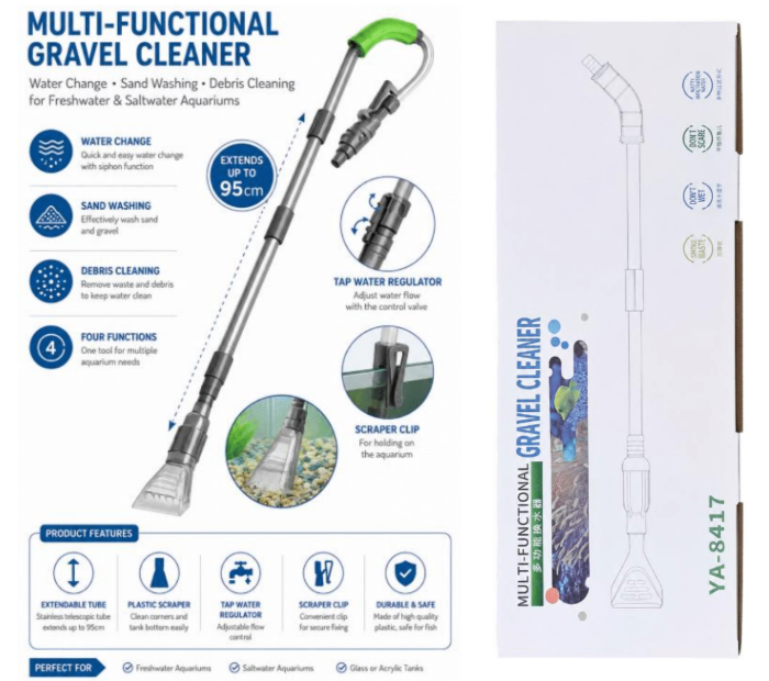 Multi-Functional Aquarium Gravel Cleaner