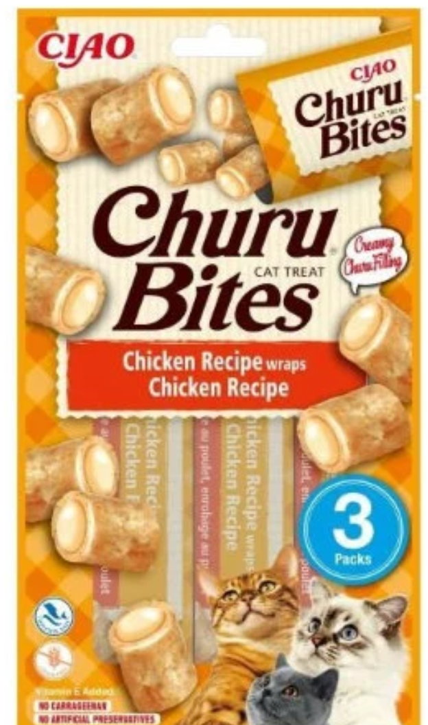 Churu Bites Cat Chicken Recipe Wraps 3x10gr