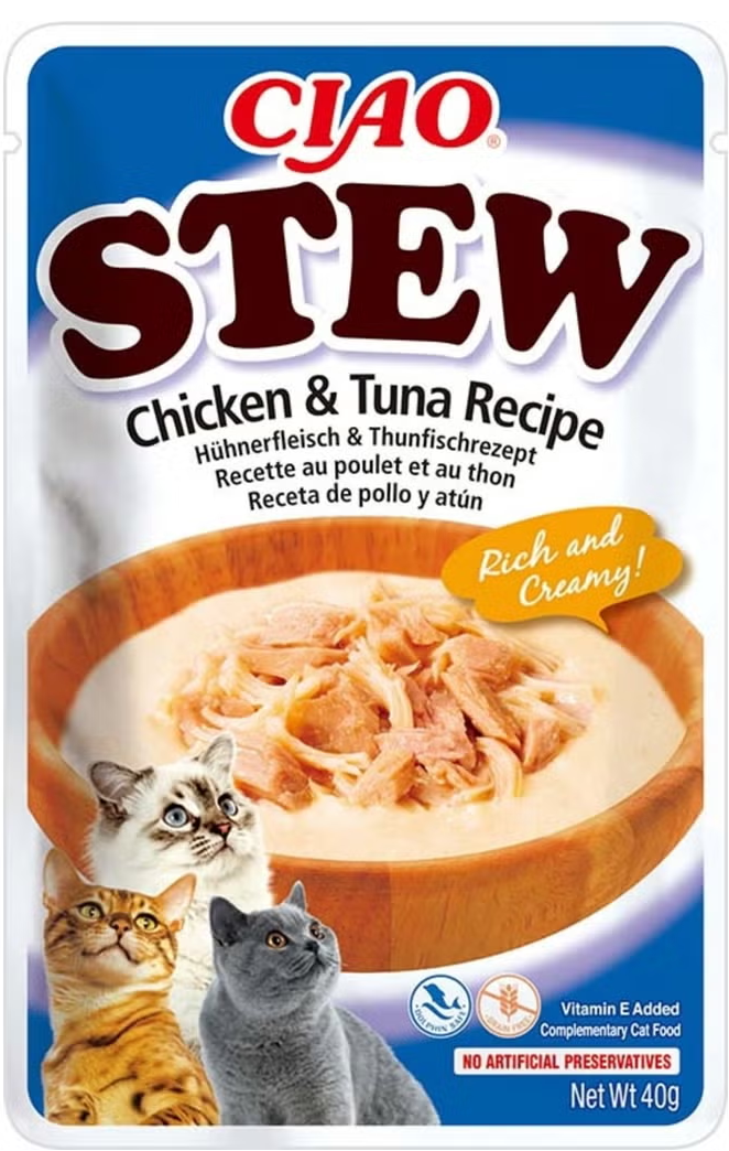 Ciao Stew Chicken & Tuna Recipe 40gr