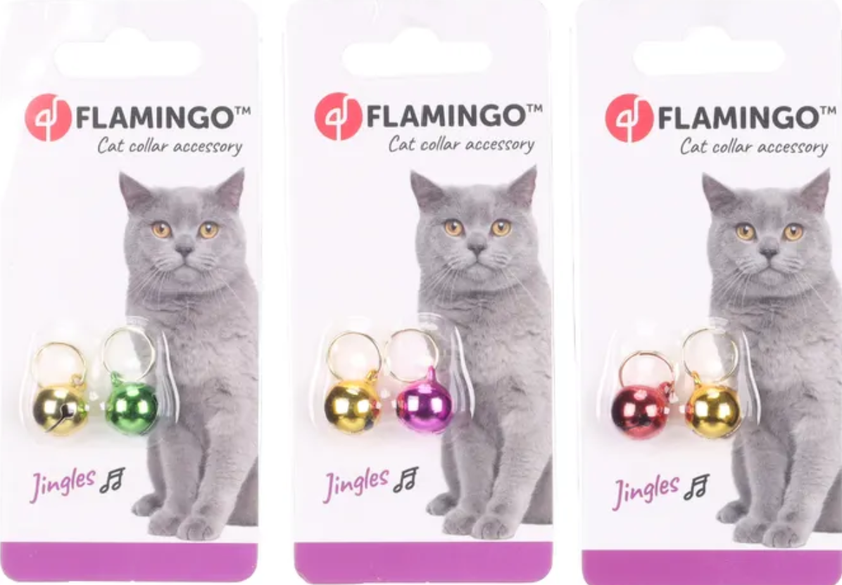 Flamingo Cat Bells 2pcs