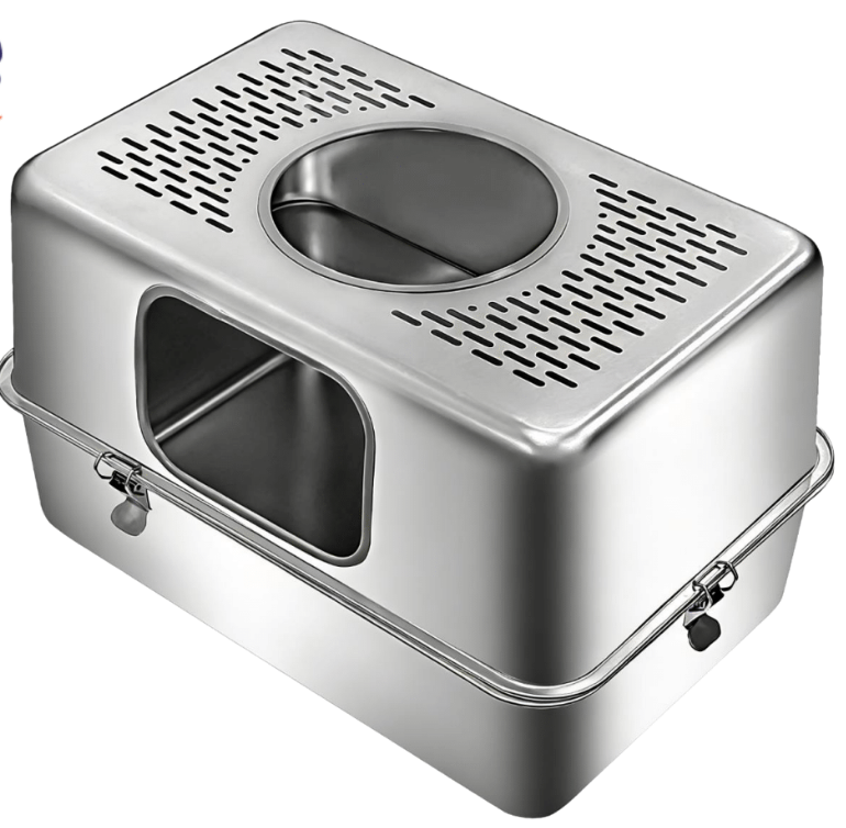New Orleans Inox Stainless Steel Litter Box 60x40x40cm