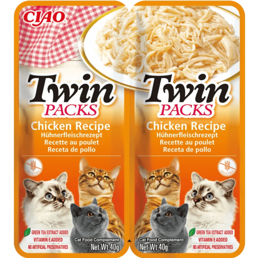 Inaba Ciao Twin Pack Chicken in Chicken Broth 2x40gr