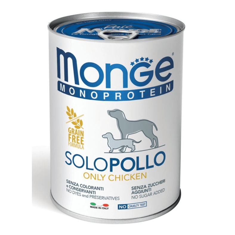 Monge Monoprotein Paté only Chicken 400gr