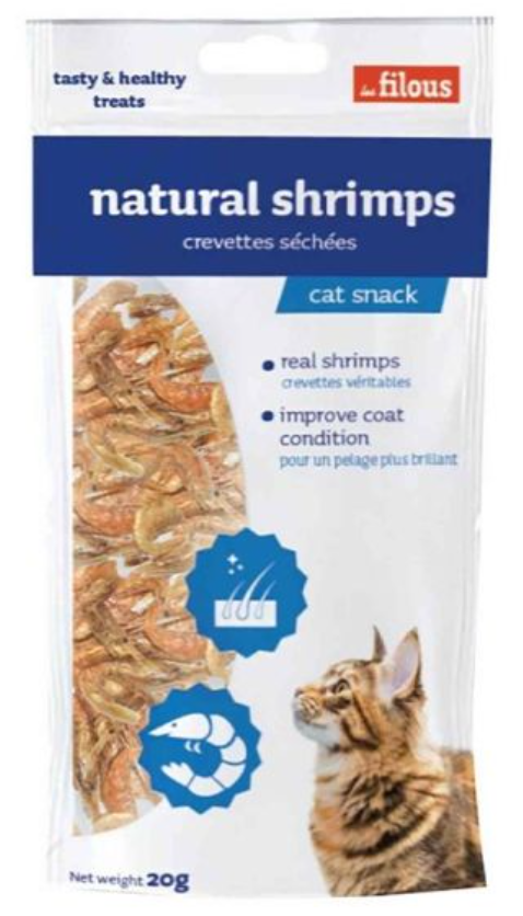 Les Filous Natural Shrimps Cat Treats 20gr