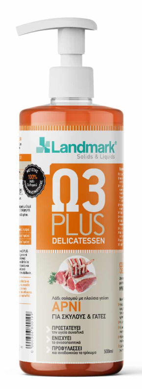 Landmark Ω3 Plus Salmon Oil With Lamb for Dogs & Cats 500ml