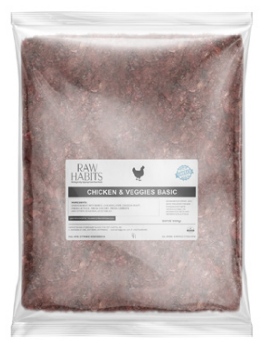 Raw Habits Chicken & Veggies Meal 1kg