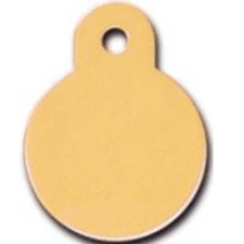 I.D Tag Circle Small Mustard 2.1x2.3cm