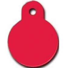 I.D Tag Circle Small Red 2.1x2.3cm