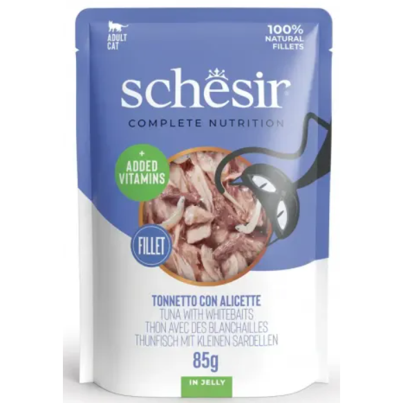 Schesir Tuna with Whitebaits Pouch 12x85gr