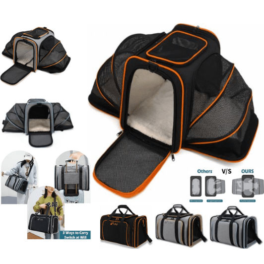 Pet Travel Bag Accordian 45x28xH28cm