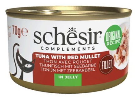 Schesir Cat Wet Food Tuna With Red Mullet in Jelly 85gr
