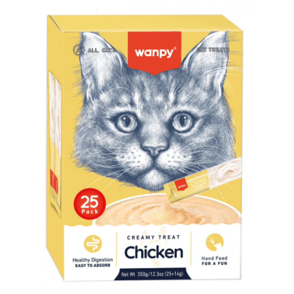 Wanpy Creamy Lickable Treat Chicken 25pcs