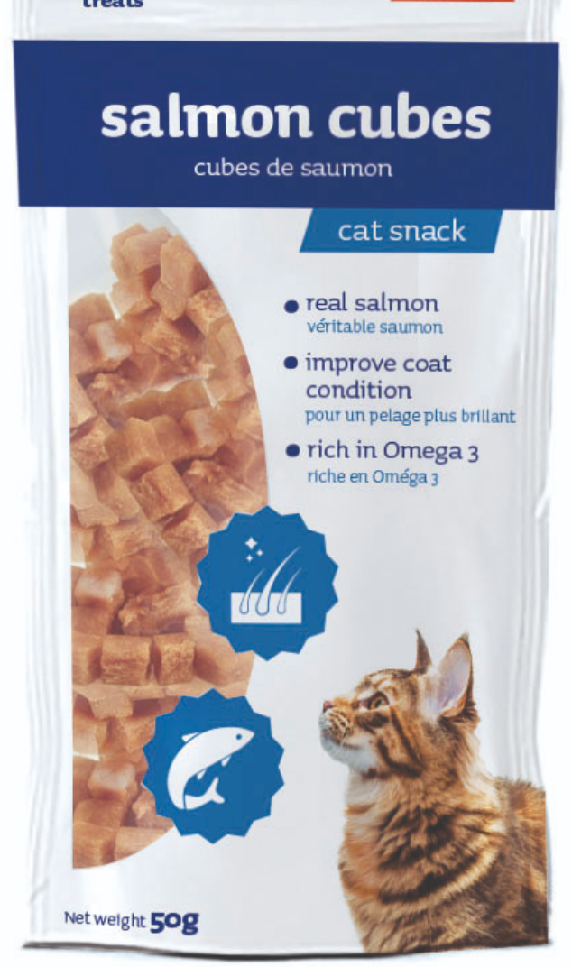 Les Filous Cat Natural Salmon Cubes 50gr