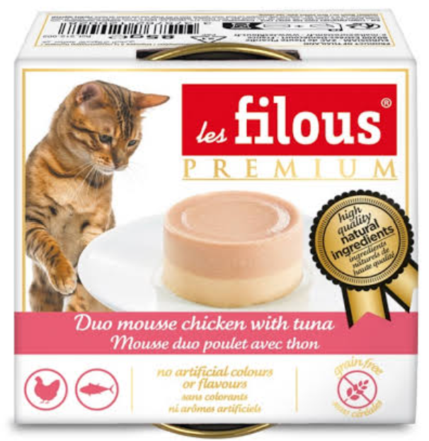 Les Filous Duo Mousse Tuna with Chicken 85gr