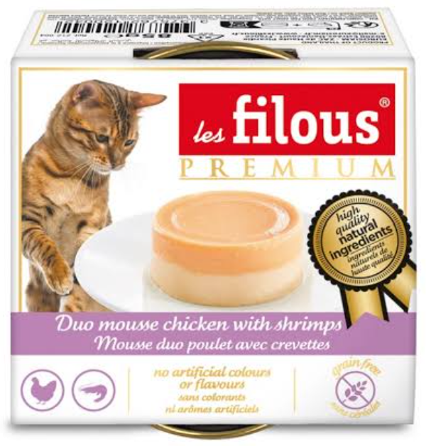 Les Filous Duo Mousse Chicken with Shrimps 85gr