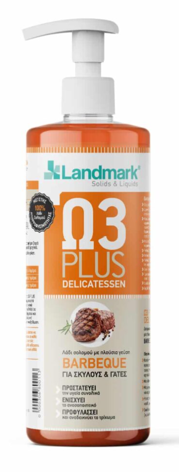 Landmark Ω3 Plus Salmon Oil With BBQ for Dogs & Cats 500ml