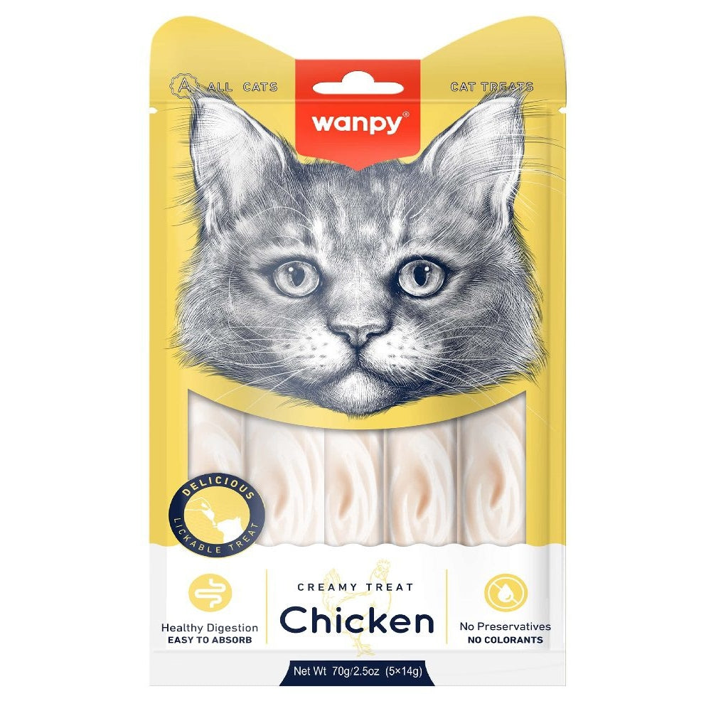 Wanpy Creamy Lickable Chicken & Crab 70gr