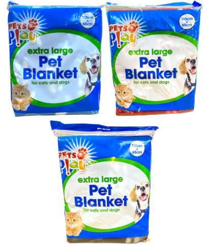 Pets Play Extra Large Pet Blanket 110x65cm