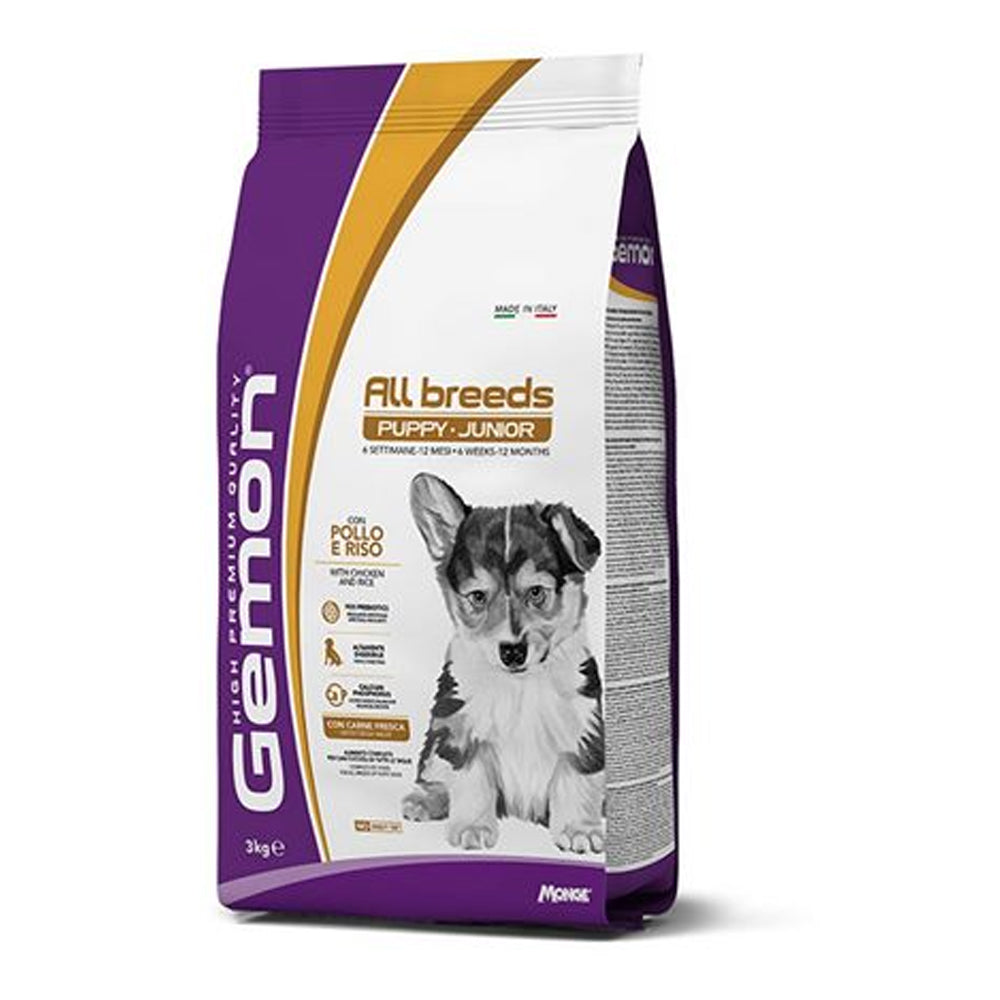 Gemon Puppy & Junior All Breeds with Chicken and Rice 15kg