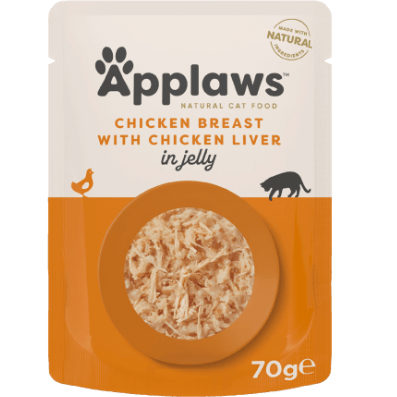 Applaws Chicken with Liver in Jelly 85gr - Markospets