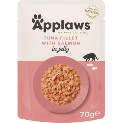 Applaws Tuna Fillet With Salmon In Jelly 70gr - Markospets