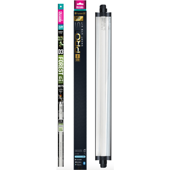 Arcadia LumenIZE Pro T5 UVB Kit, D3+ Forest 6% UVB - Markospets