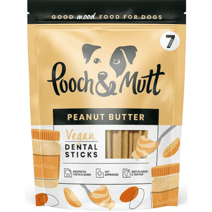 Pooch & Mutt Mini Peanut Butter Vegan Dental Sticks