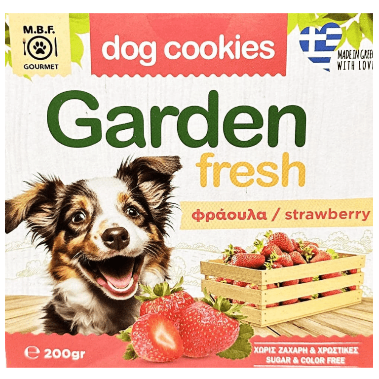M.B.F. Biscuit for Dogs with Strawberry, Cereals and Chicken 200gr