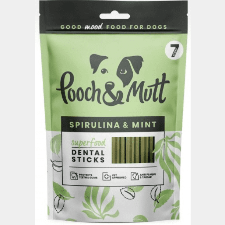 Pooch & Mutt Mini Spirulina & Mint Dental Sticks 251gr